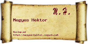 Megyes Hektor névjegykártya
